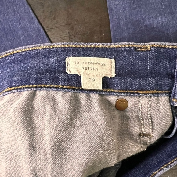 Madewell 10" High Rise Skinny Jeans Womens Blue Denim Zip Fly sz 29 - Picture 3 of 7